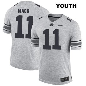 Youth NCAA Ohio State Buckeyes Austin Mack #11 College Stitched Authentic Nike Gray Football Jersey VC20V03LP